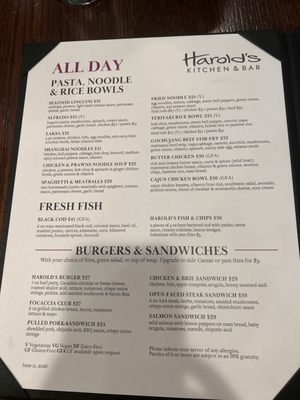 Menu photo 4 Harold's Kitchen & Bar Richmond, BC