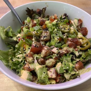 Batter Rebellion - Upstream Salad- Ahi Tuna Poke Salad - Bars Near Me - Redlands, California