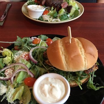 Cascadia Grill - Steak salad & Chicken sandwich - Steakhouses Near Me - Olympia, Washington
