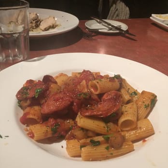 Ferrovia Ristorante - Rigatoni with Spicy Italian Sausage - Italian Near Me - Thornhill, Ontario