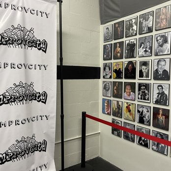 ImprovCity - a wall full of pictures of people - Comedy Clubs Near Me - Tustin, California
