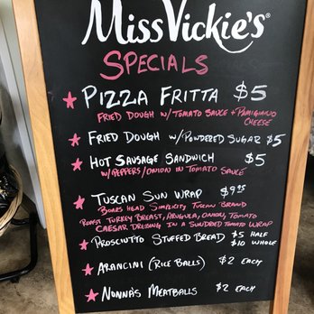 The Bridgeside Market - a menu for a special pizza - Delis Near Me - Sewickley, Pennsylvania