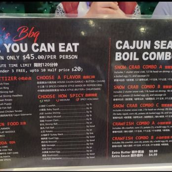 Gao's Crab - Menu as of September 2025 - Seafood Near Me - Houston, Texas