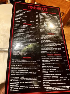 Menu photo 5 Ceviche 595 Davie, FL
