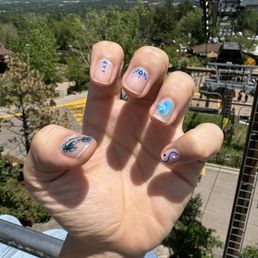 Water fish themed nails