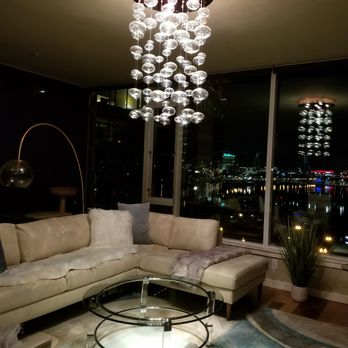 Lamps Plus - Bubble chandelier and glass coffee table at night. Love! - Home Decor Near Me - Portland, Oregon Lamps Plus - Bubble chandelier and glass coffee table at night. Love! - Home Decor Near Me - Portland, Oregon