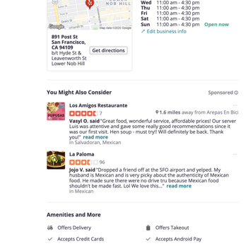 Arepas En Bici - Website states accepts credit cards and Takeout. Neither of this is true.Takeout=picking up from a secured establishm.This is hover pickup - Venezuelan Near Me Arepas En Bici - Website states accepts credit cards and Takeout. Neither of this is true.Takeout=picking up from a secured establishm.This is hover pickup - Venezuelan Near Me