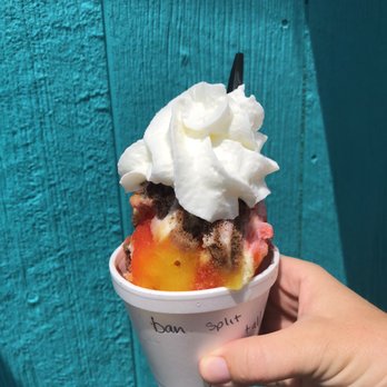 Finest Sno On Earth - Banana split - Shaved Ice Near Me - Sandy, Utah Finest Sno On Earth - Banana split - Shaved Ice Near Me - Sandy, Utah
