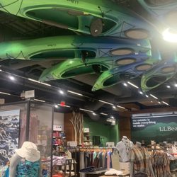 L.L.Bean - Boston - Canoes on the ceiling