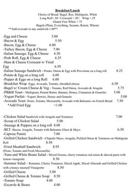 Menu photo 3 Ground Up Cafe & Coffee  Philadelphia, PA