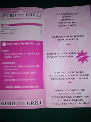 Menu photo 1 Euro-Grill Zamora, ZA