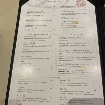 El Inka - Menu - Peruvian Near Me - Burlington, Ontario El Inka - Menu - Peruvian Near Me - Burlington, Ontario