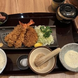 丼吉日本吉列專門店餐廳 - Pork Cutlets with Prawns set