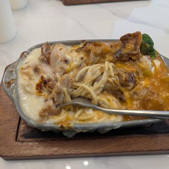 Uncle Cha Fusion Cafe - Baked 2 Items cheese spaghetti - Asian Fusion Near Me - Milpitas, California Uncle Cha Fusion Cafe - Baked 2 Items cheese spaghetti - Asian Fusion Near Me - Milpitas, California