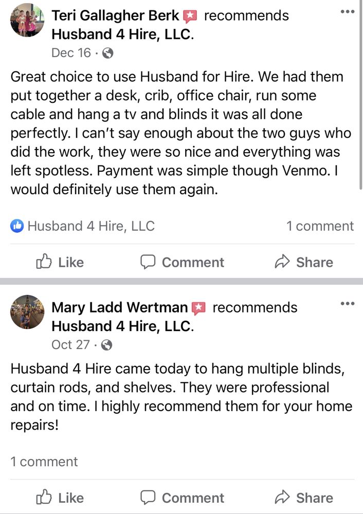 Slide of Husband 4 Hire