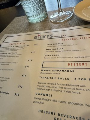 Menu photo 1 Ricky’s Wine Bar & Restaurant Williamsburg, VA Menu photo 1 Ricky’s Wine Bar & Restaurant Williamsburg, VA