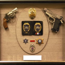 Johnson Gallery & Framing Studio - HINGED BOX FOR GUN AND BADGE COLLECTION