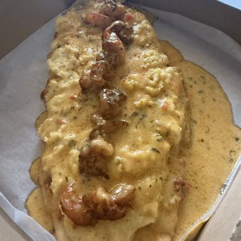 Southern Cross Kitchen - Shrimp and grits flatbread - Southern Near Me - Conshohocken, Pennsylvania