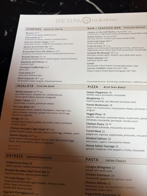 Menu photo 1 Tre Luna Bar and Kitchen Hoover, AL