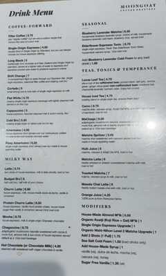 Menu photo 3 Moongoat Coffee Roasters Garden Grove, CA Menu photo 3 Moongoat Coffee Roasters Garden Grove, CA