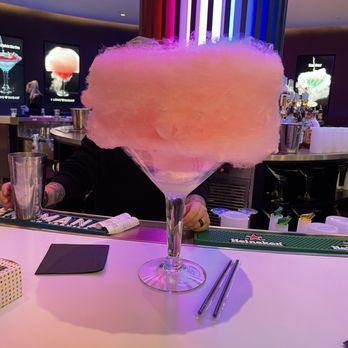 Candy Martini Bar - Cotton Candy drink (large) - Candy Stores Near Me - Las Vegas, Nevada