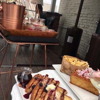 Rustic Root - Yummy brioche french toast, lobster roll with french fries matched with bottle of champagne! Oh and we're at the rooftop:) - Cocktail Bars Near Me - San Diego, California Rustic Root - Yummy brioche french toast, lobster roll with french fries matched with bottle of champagne! Oh and we're at the rooftop:) - Cocktail Bars Near Me - San Diego, California