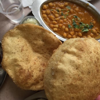 Jay Bharat - Chick peas in it. Tastes kind of like curry. With the bread, it reminded me of 'curry pan' (Japanese dish.) - Indian Near Me - Artesia, California