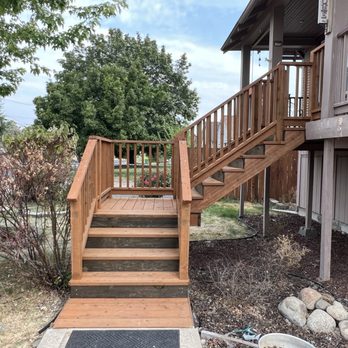 Onsite Carpentry - L-stair pressure treated - Carpenters Near Me Onsite Carpentry - L-stair pressure treated - Carpenters Near Me