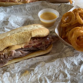 Rax - BBC ($4.69), twisty fries, and a side of cheese sauce - Burgers Near Me - Harlan, Kentucky Rax - BBC ($4.69), twisty fries, and a side of cheese sauce - Burgers Near Me - Harlan, Kentucky