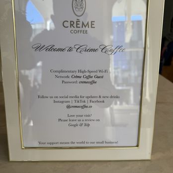 Crème Coffee - Visited on their grand opening day (2/22/2026) - Coffee & Tea Near Me - Sacramento, California Crème Coffee - Visited on their grand opening day (2/22/2026) - Coffee & Tea Near Me - Sacramento, California
