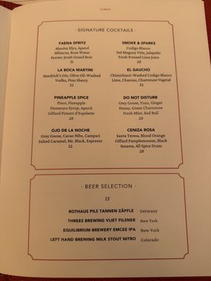 Menu photo 2 La Boca New York, NY Menu photo 2 La Boca New York, NY