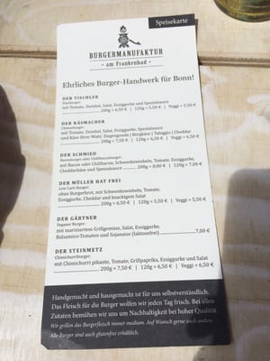 Menu photo 5 Burgermanufaktur Bonn, NW