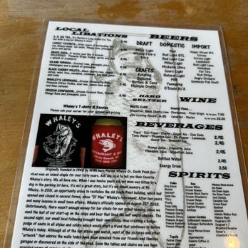 Whaley's - Drink menu - Bars Near Me - Edisto Island, South Carolina Whaley's - Drink menu - Bars Near Me - Edisto Island, South Carolina