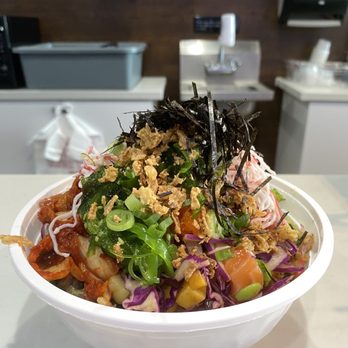 Poke Chef - a bowl of food on a table - Poke Near Me - Humble, Texas