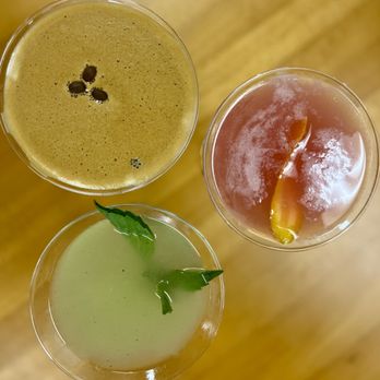 Pho Duc Midlo - The cocktails here are amazing. The lychee martini (not shown), basil martini, espresso martini, and cosmo. Ask for Nam. - Vietnamese Near Me - Midlothian, Texas