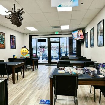 Dark Side Games - Smaller area of gaming tables in the front - Tabletop Games Near Me - Duarte, California Dark Side Games - Smaller area of gaming tables in the front - Tabletop Games Near Me - Duarte, California