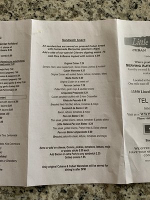 Menu photo 6 Little Habana Cafe Riverview, FL Menu photo 6 Little Habana Cafe Riverview, FL