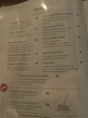 Menu photo 3 Il Capriccio Los Angeles, CA