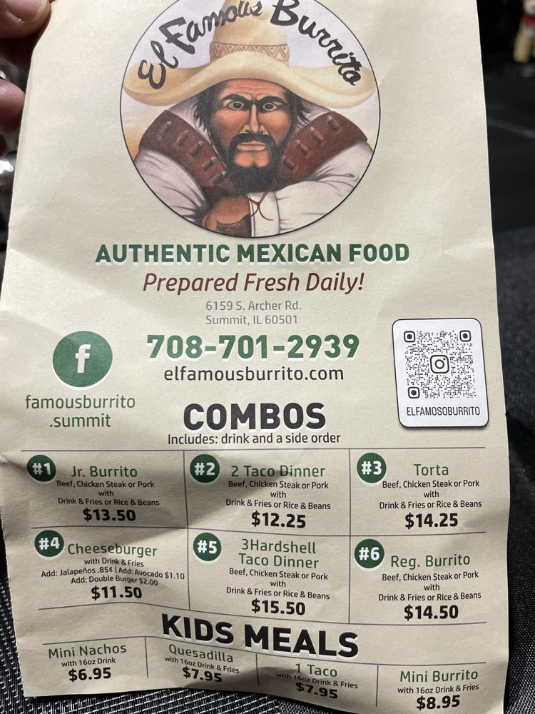EL FAMOUS BURRITO 16 Photos & 48 Reviews 6159 S Archer Rd, Summit