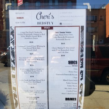 Cheri's Bedstuy - Menu - Southern Near Me - Brooklyn, New York Cheri's Bedstuy - Menu - Southern Near Me - Brooklyn, New York