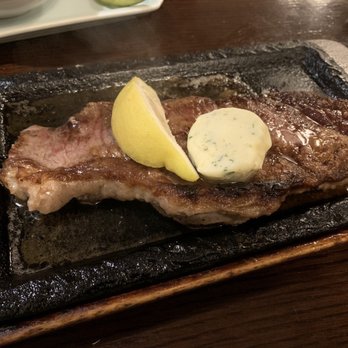Yoshitsune Restaurant - Prime streak with lemon and garlic butter!! - Japanese Near Me - Honolulu, Hawaii