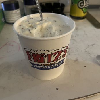 Fritz's Frozen Custard - Toffee crunch concrete - Ice Cream & Frozen Yogurt Near Me - St. Peters, Missouri Fritz's Frozen Custard - Toffee crunch concrete - Ice Cream & Frozen Yogurt Near Me - St. Peters, Missouri
