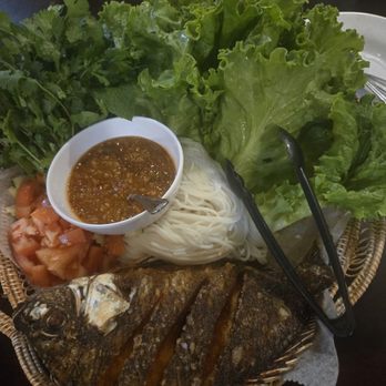 Elephant Thai Cuisine - Fish platter and spicy dipping sauce - Salad Near Me - Maplewood, Minnesota Elephant Thai Cuisine - Fish platter and spicy dipping sauce - Salad Near Me - Maplewood, Minnesota