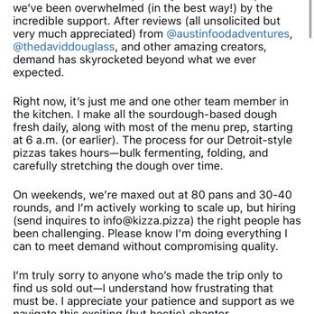 Kizza Pizza - HOT NEW BUSINESS !!!! - Pizza Near Me - Cedar Park, Texas