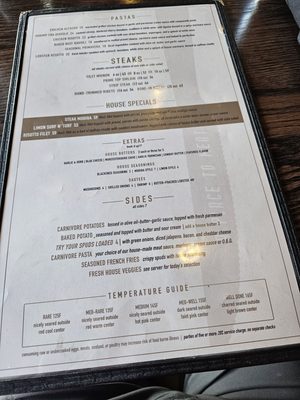 Menu photo 3 Carnivore St. Louis, MO