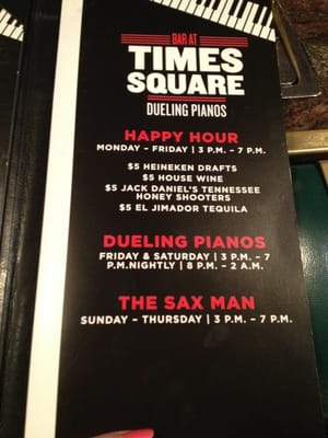 Menu photo 5 Bar at Times Square Las Vegas, NV Menu photo 5 Bar at Times Square Las Vegas, NV
