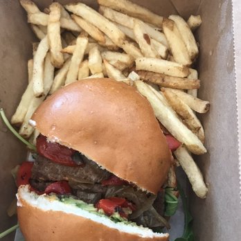 Gather - a hamburger and french fries in a box - Bars Near Me - Atlanta, Georgia