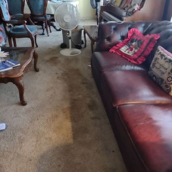 Lartek Restoration - Water went through the wall into the formal dining room, and most of the way across the living room, almost to the end of the couch! - Damage Restoration Near Me - Riverside, California Lartek Restoration - Water went through the wall into the formal dining room, and most of the way across the living room, almost to the end of the couch! - Damage Restoration Near Me - Riverside, California