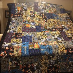 Affordable Quality Quilting - Doctor Who quilted with flying TARDIS