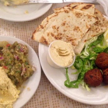 BZ Grill - Groupon appetizer... Eggplant & humus spread and falafel - Greek Near Me - Astoria, New York BZ Grill - Groupon appetizer... Eggplant & humus spread and falafel - Greek Near Me - Astoria, New York